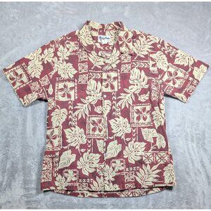 Howie Button Up Shirt Mens XL Hawaiian Design Vacation Made in Hawaii Collared